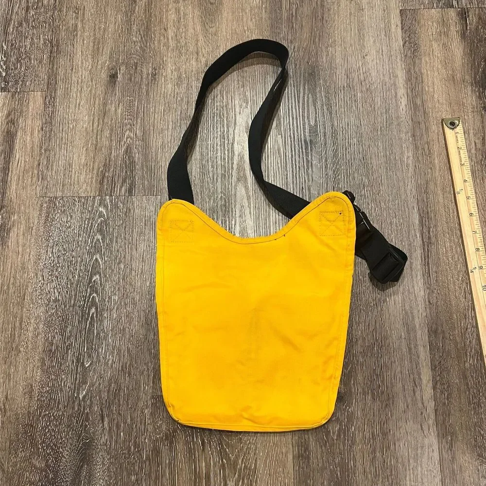 Vintage GUESS Sling Bag Shoulder Crossbody Yellow RARE Cargo Unisex Utility Pack